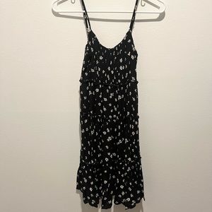 Ocean Drive Floral Black Dress